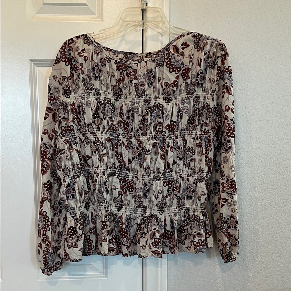 Floral Print Long Sleeve Top